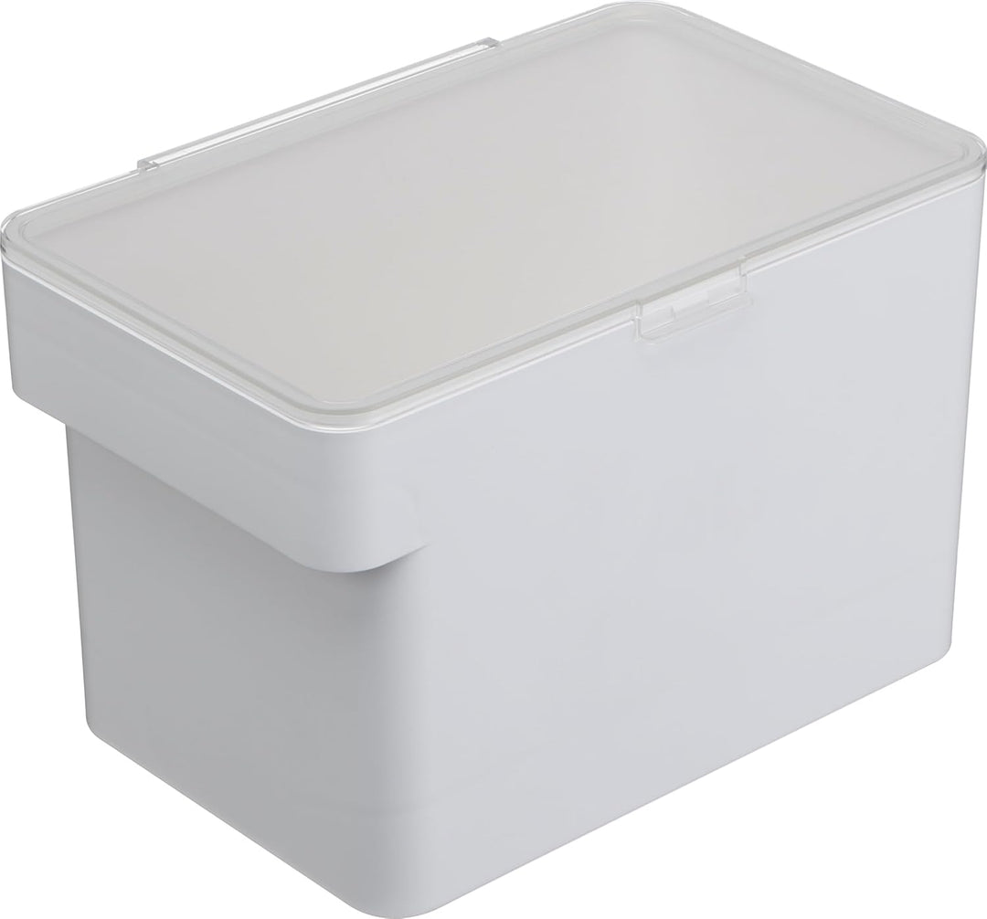 YAMAZAKI TOWER 5611 Behälter für Tierfutter mit Messbecher, Weiss, 6L, Trockenfutter: ca. 3,5kg, ABS