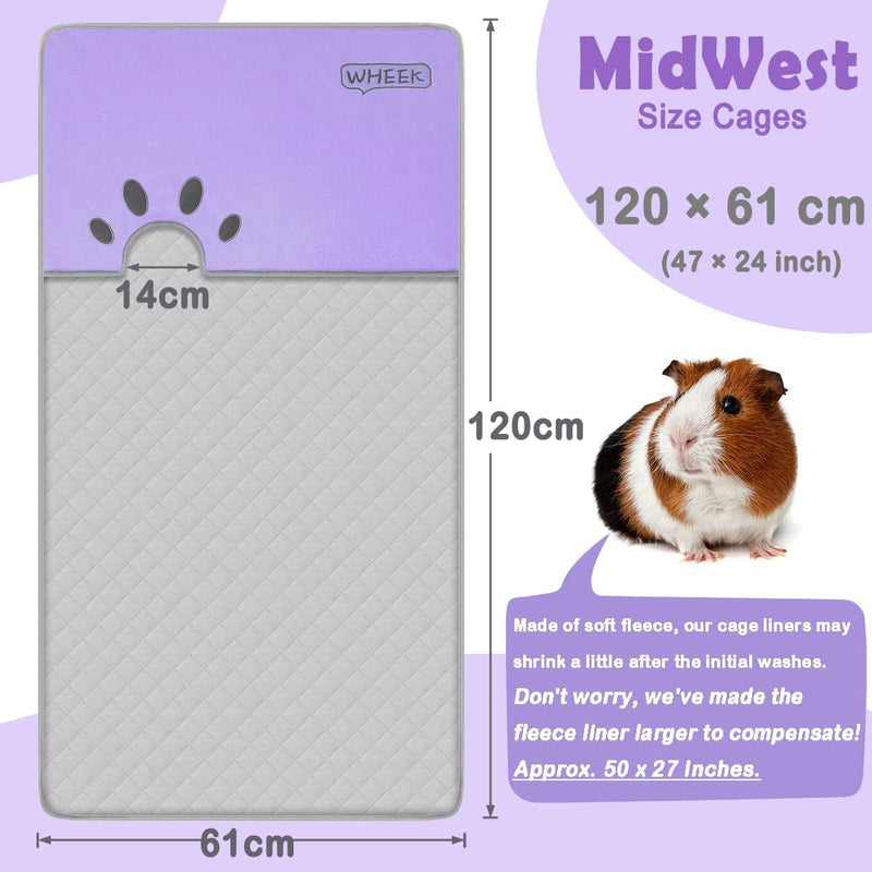 Meerschweinchen Zubehoer - 120 × 61 cm Meerschweinchen Käfig Pipipads mit Tunnel, Kleintierhöhle Bud