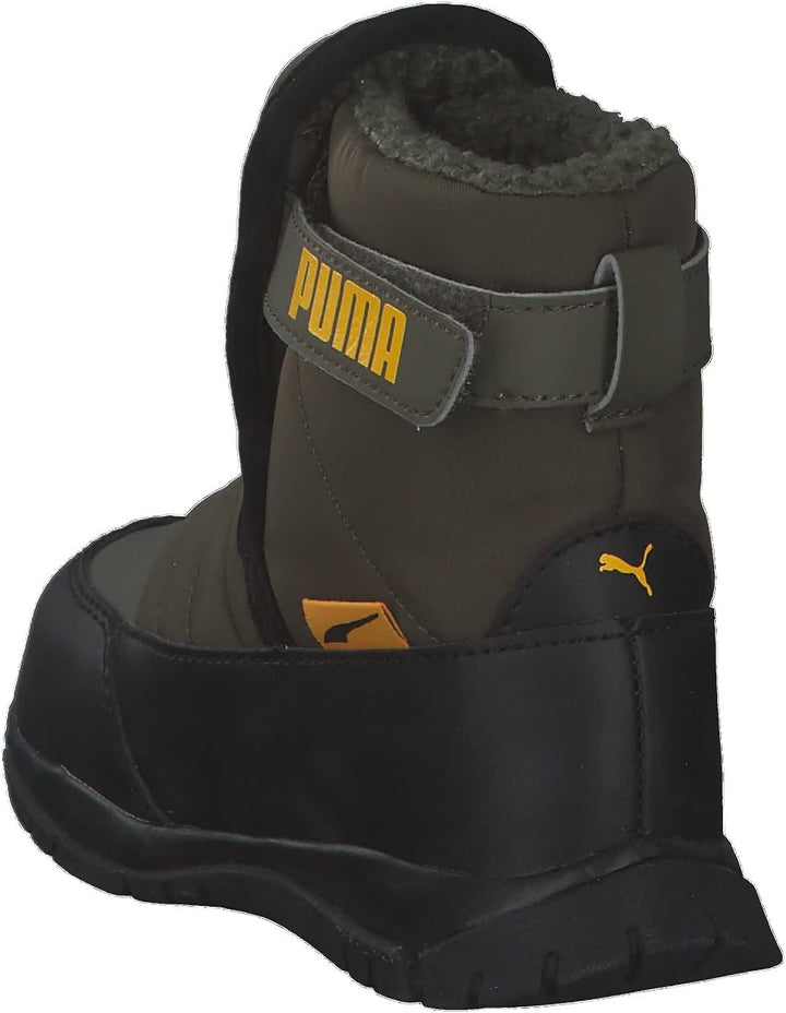 PUMA Unisex Kinder Nieve Boot WTR Ac Ps Sneaker 28 EU Grape Leaf Saffron, 28 EU Grape Leaf Saffron