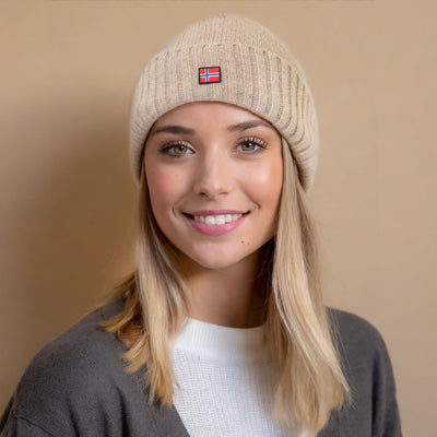 ACE Norway Winter-Mütze aus Schaf-Wolle - warme Strickmütze für Damen & Herren - weiche Wollmütze fü