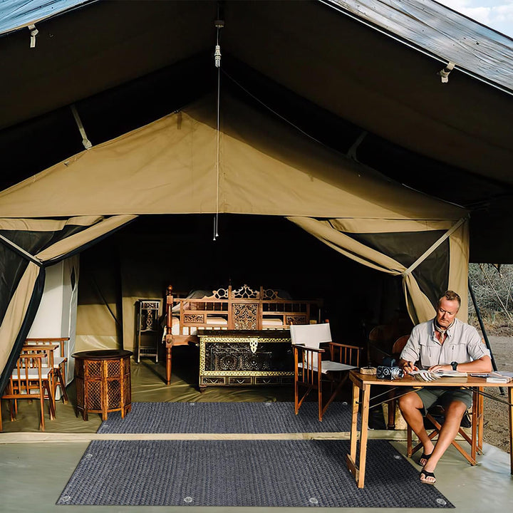 Vigevee Vorzeltteppich Markisenteppich, Zeltboden für Camping, Atmungsaktiv rutschfest, Waschbare, Z