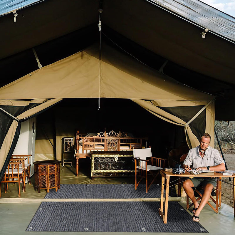 Vigevee Vorzeltteppich Markisenteppich, Zeltboden für Camping, Atmungsaktiv rutschfest, Waschbare, Z