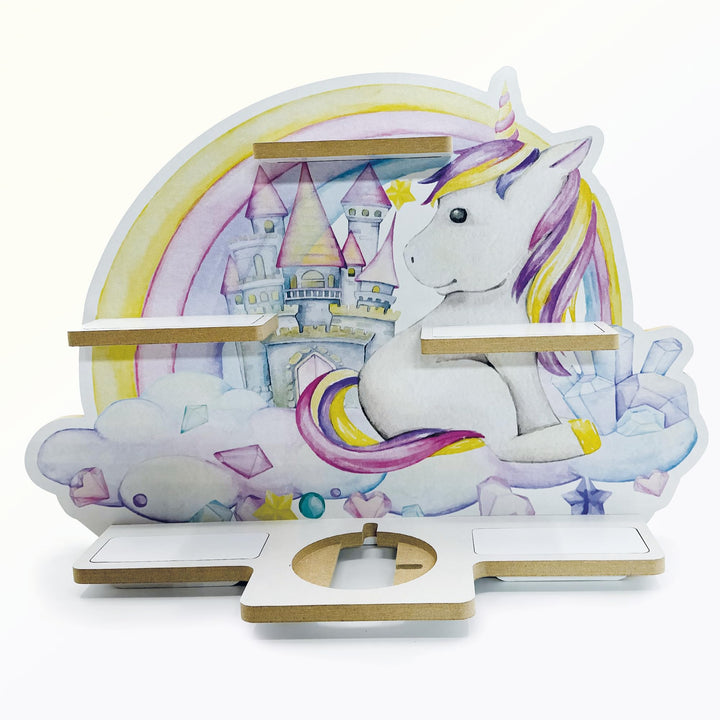 Smagnon Regal für die Toniebox und Tonie Figuren Motiv Ballon-Familie Kinderspielzeug (Einhorn Haupt
