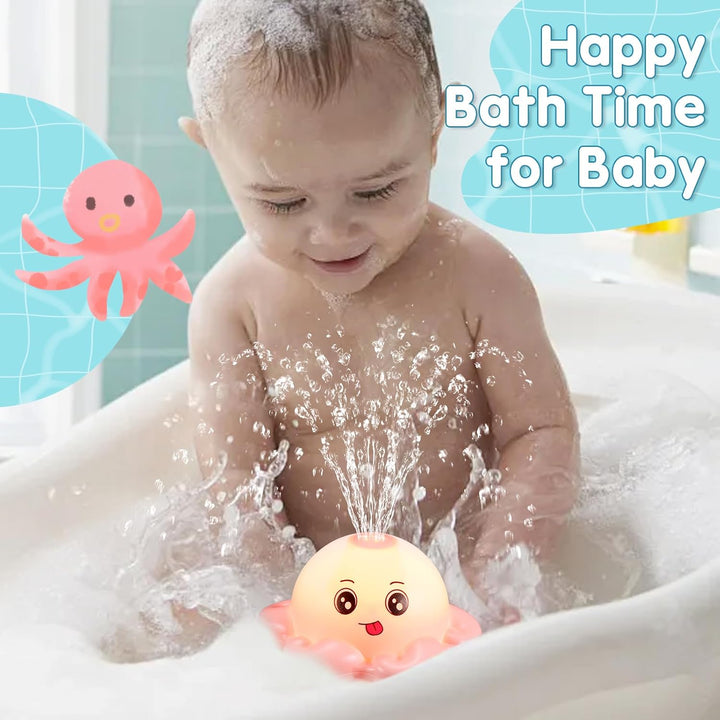 Gigilli Octopus Bath Badewannenspielzeug Baby Badespielzeug,Wiederaufladbares Oktopus Badewanne Spie