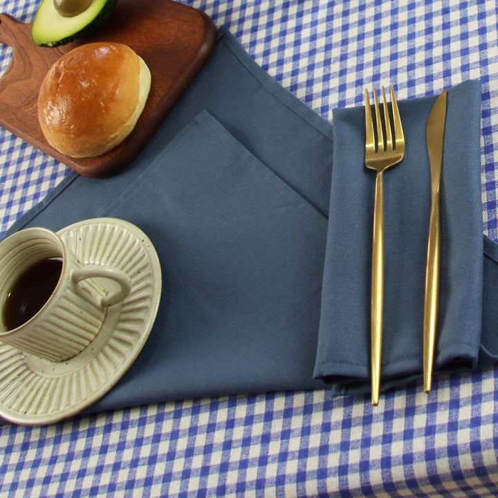 weich Polyester Leinen gemischt Abendessen Cloth Servietten, 12 Stück (40 x 40 cm), für Veranstaltun