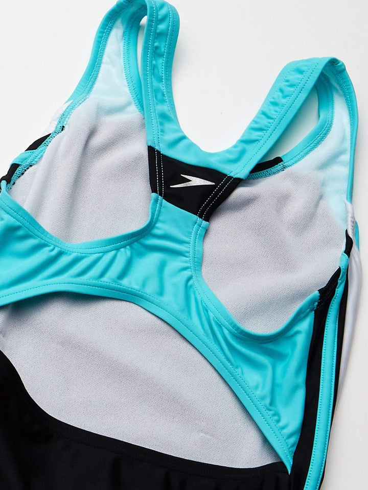Speedo Mädchen Badeanzug Einteiler Infinity Splice Dicker Riemen