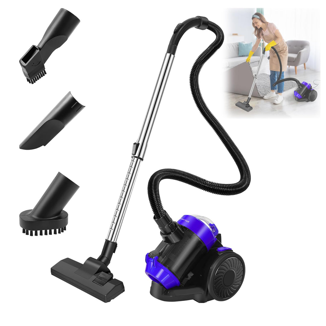 Beutelloser Staubsauger 1500 Watt | beutellos Zyklon Staubsauger mit Set von Aufsätzen | leistungsst
