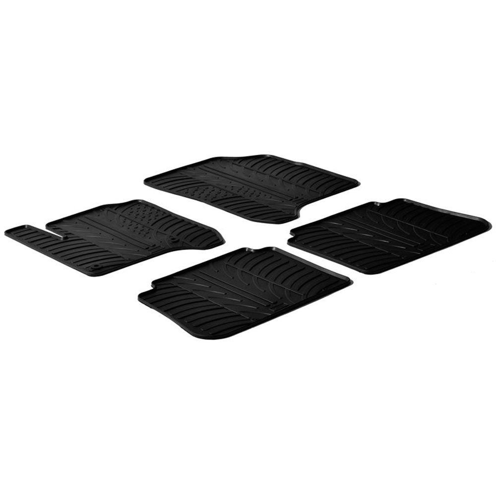 Gledring Satz Gummimatten kompatibel mit Citroen C3 Picasso 2009- (T Profil 4-teilig + Montage-clips