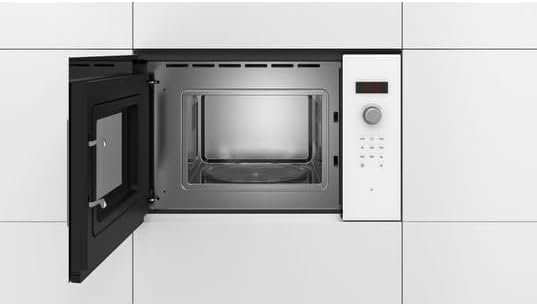 Bosch BFL523MW1F, Serie 4, Mikrowelle, Einbaugerät, Weiss