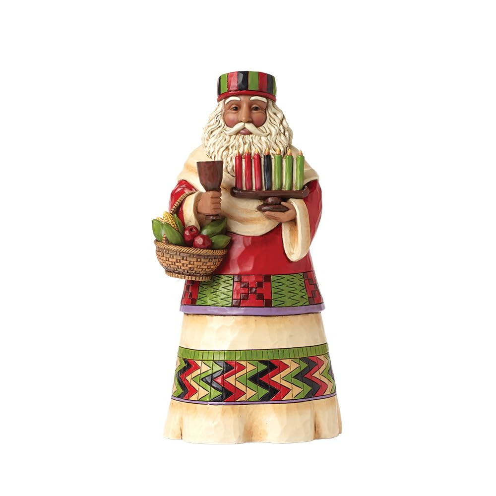Enesco Jim Shore Heartwood Creek afrikanischer Weihnachtsmann-Stein, Kunstharz, 18 cm, Afrikanischer