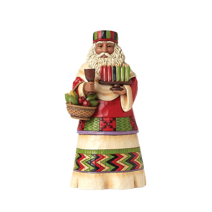 Enesco Jim Shore Heartwood Creek afrikanischer Weihnachtsmann-Stein, Kunstharz, 18 cm, Afrikanischer