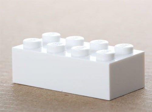 Lego® Steine Weiss - 100 Stück Grundbausteine Bausteine Grösse 2 x 4, Konstruktionspielzeug, Lernspi