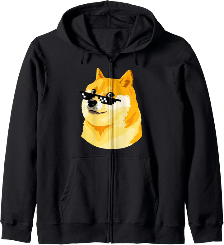 Lustige Dogecoin T-Shirt Doge HODL Krypto Meme Kapuzenjacke