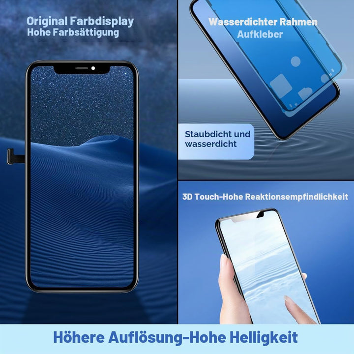 EFaith für iPhone 11 Pro Display 5,8 Zoll LCD Full HD Ersatzbildschirm 3D-Touchscreen Digitizer Asse