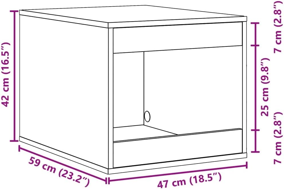 vidaXL Katzenklo Schrank, Katzenschrank Katzentoilette, Beistelltisch Katzenhaus, Katzenmöbel Verste