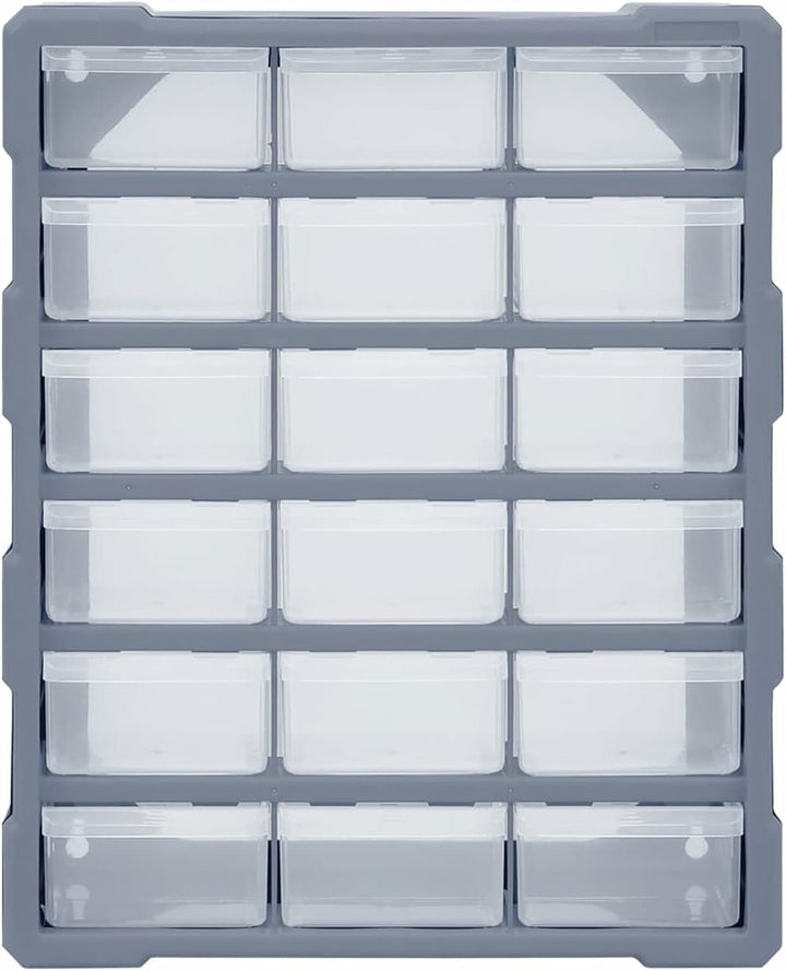 Multi-Schubladen-Organizer 18 Schubladen Sortierkasten Sortimentskoffer Sortimentsbox Kleinteilemaga