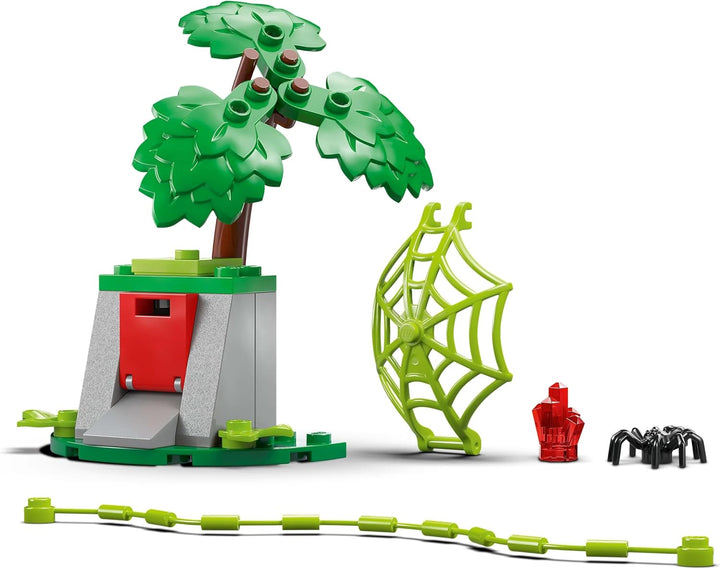 LEGO Marvel Actionspass mit Spin und Electro in ihren Dino-Flitzern, baubares Superheldenauto für Ju