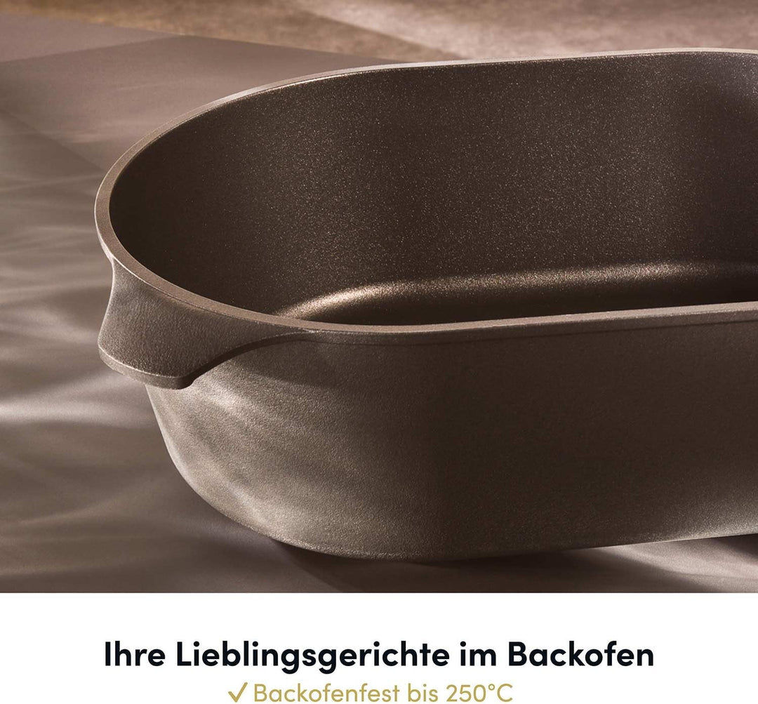 Hoffmann Aluguss Bräter Gross 2in1 Induktion Multi 41 x 28 cm I Made in Germany I Schmortopf Indukti