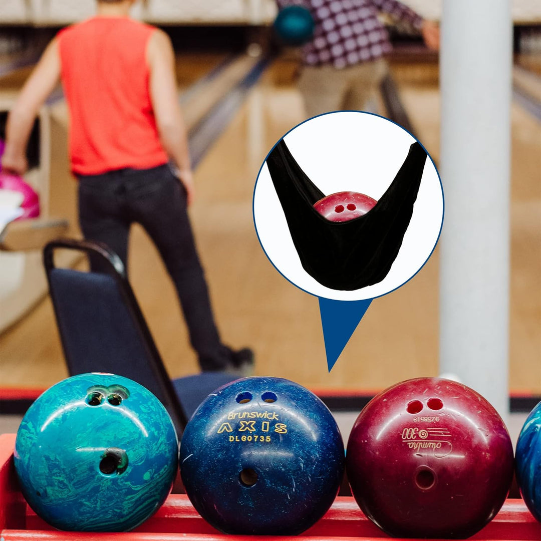 Hayaww 2 Pcs Bowling Ball Poliertuch, Bowling Ball Poliersack Bowling Ball Cleaner Poliersack Bowlin