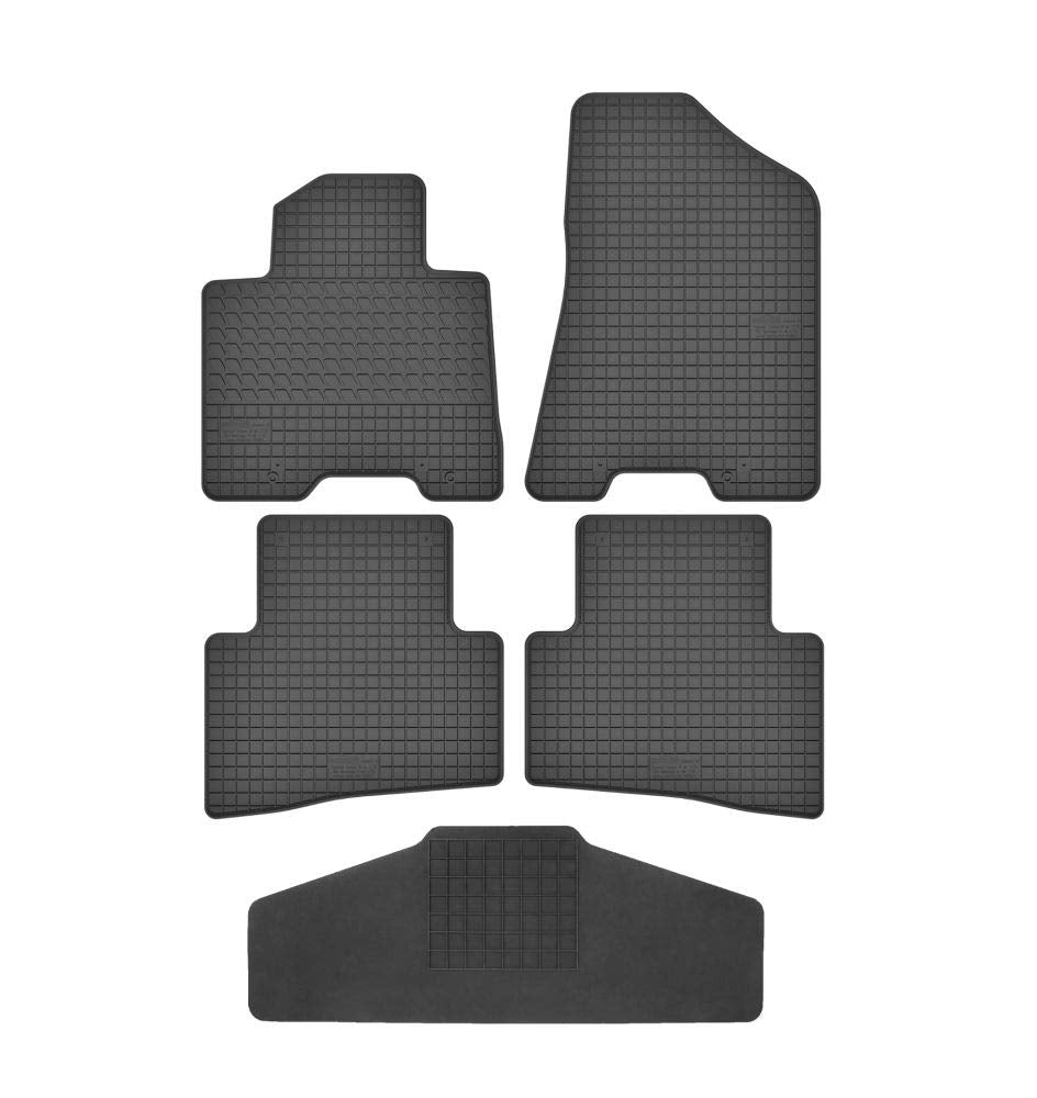Fussmatten Vorne, Hinten + Tunnel Matte 5er Set für Kia Sportage 4 IV 2015-2019 QL Gummi Gumimatten