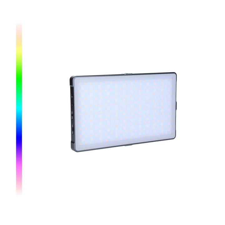 Rollei Lumis Slim LED M RGB LED-Dauerlicht, Videoleuchte mit 276 LED´s,3200K-5600K,18.5 W, 21 Effekt