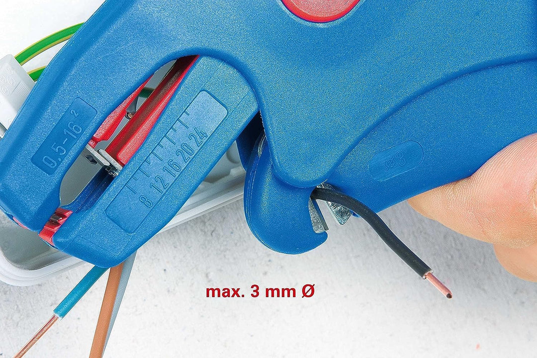 WEICON TOOLS Abisolierzange No. 7 Magic | für gängige flexible & massive Leiter von 0,5-16 mm² | ide