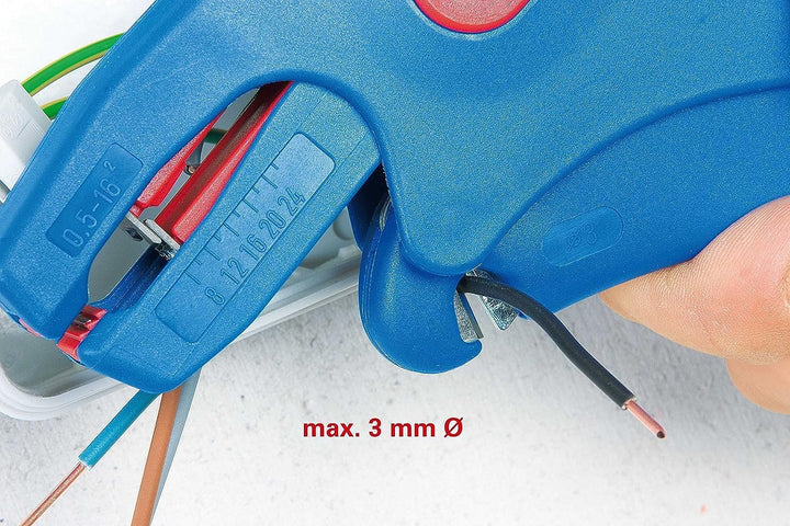 WEICON TOOLS Abisolierzange No. 7 Magic | für gängige flexible & massive Leiter von 0,5-16 mm² | ide