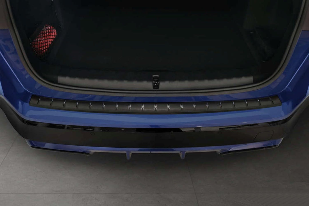 Ladekantenschutz aus Edelstahl in anthrazit mit 3D Abkantung passend für BMW X1 mit M-Paket ab 10/20
