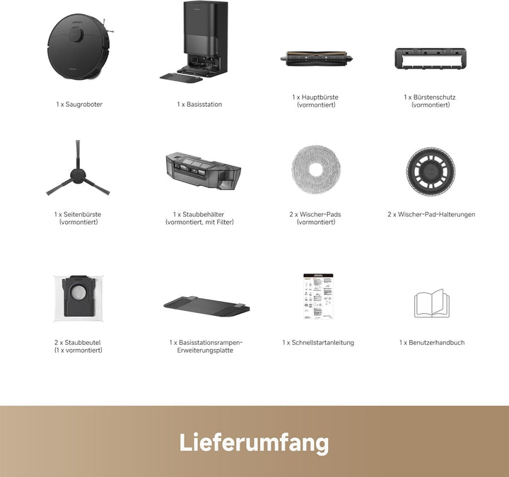 dreame L40 Ultra A Saugroboter und Bodenwischer mit automatischer Staubentleerung und doppeltem Anti
