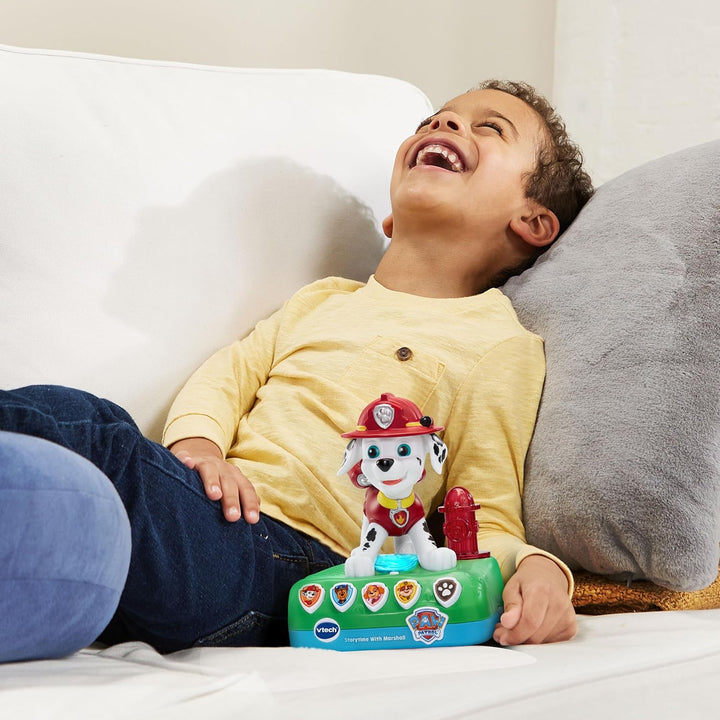 VTech PAW Patrol - Interaktiver Geschichten-Freund Marshall – Mit der Figur spannenden Geschichten z