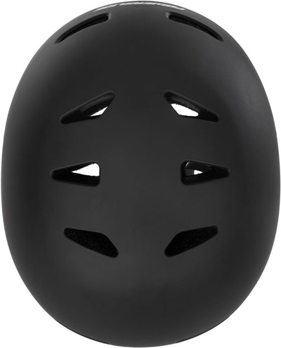 Powerslide Erwachsene Helm Allround Black, für Inline, Skateboard, Fahrrad, Scooter 48-54, 48-54