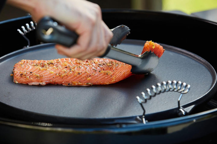 OUTDOORCHEF Gussplatte/Grillplatte rund Ø 33cm 33 x 45.5 x 2 cm Gusseisen Single, 33 x 45.5 x 2 cm G