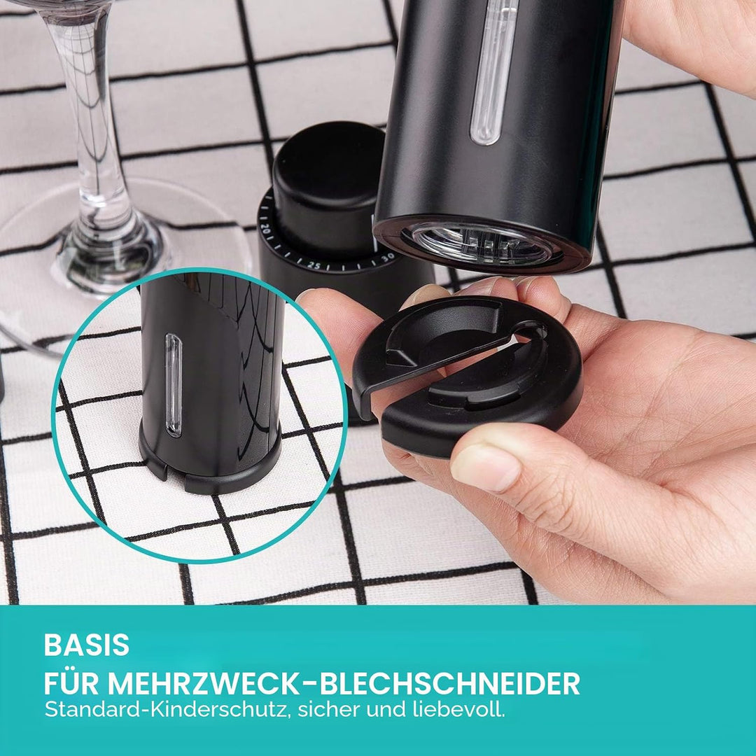 Elektrisches Weinflaschenöffner, Elektrischer Korkenzieher, Automatisch Flaschenöffner Schnurlos Wei
