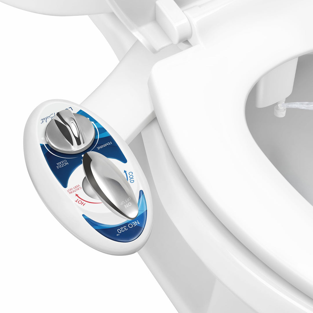 Luxe Bidet BidetNeo320s Aufsatz Bidet, blau, 13.5 x 7 x 3 inches, Blau