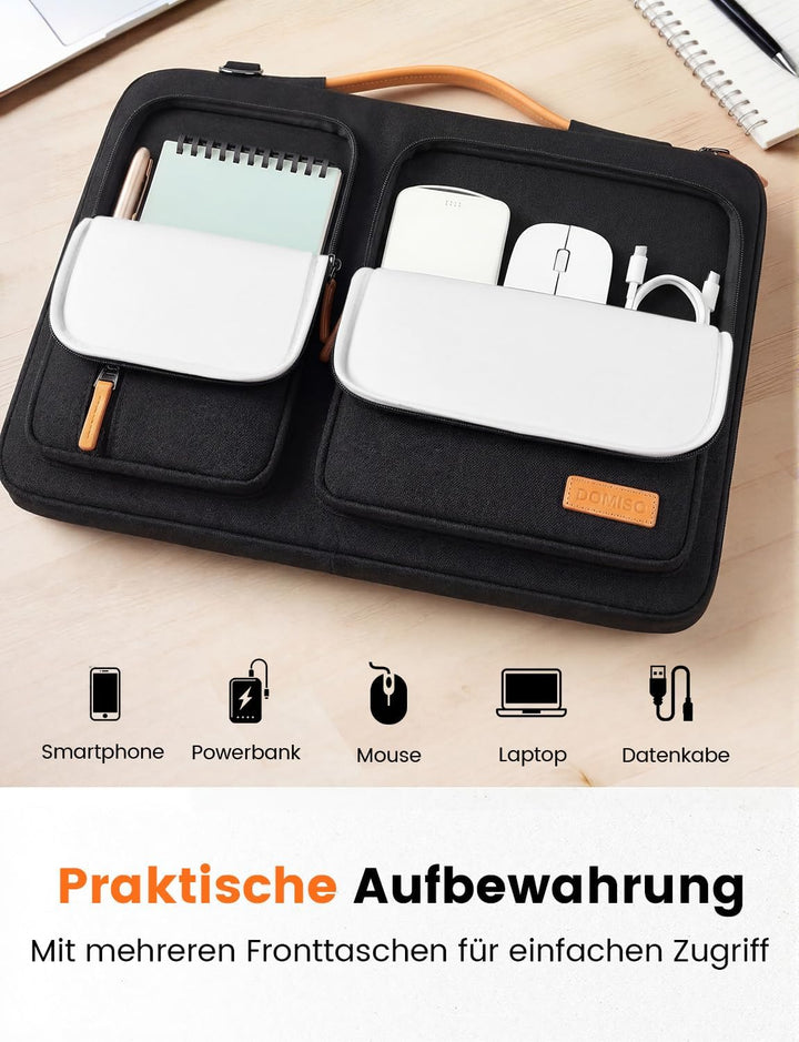 DOMISO 17,3 zoll Laptop Tasche Herren Laptoptasche Business Laptop-taschen Laptophülle Notebooktasch
