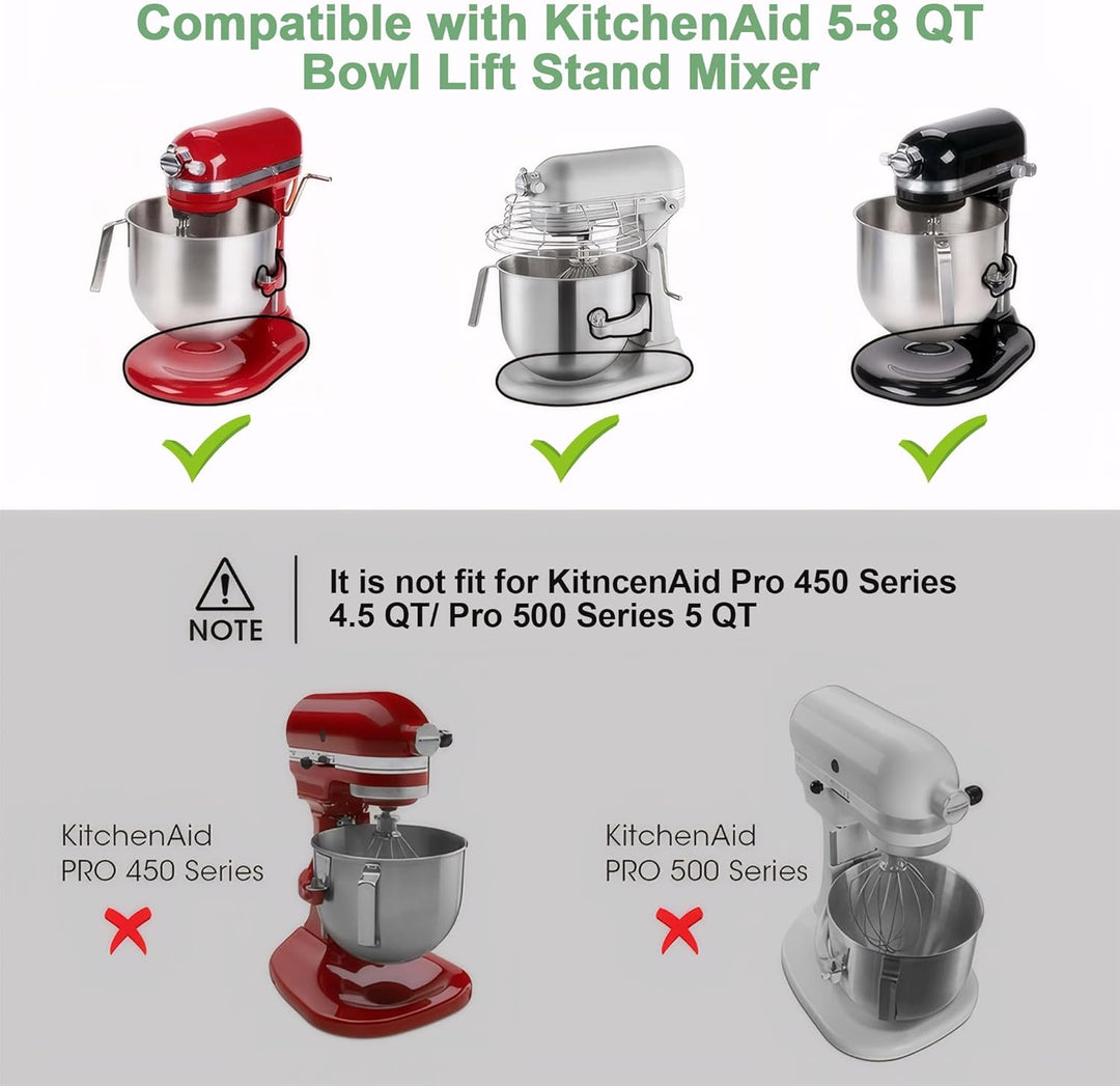 SIUDANGKA Gleitmatte, kompatibel mit Kitchenaid Mixer 5-8 QT Standmixer, praktisches Gerät für Küche