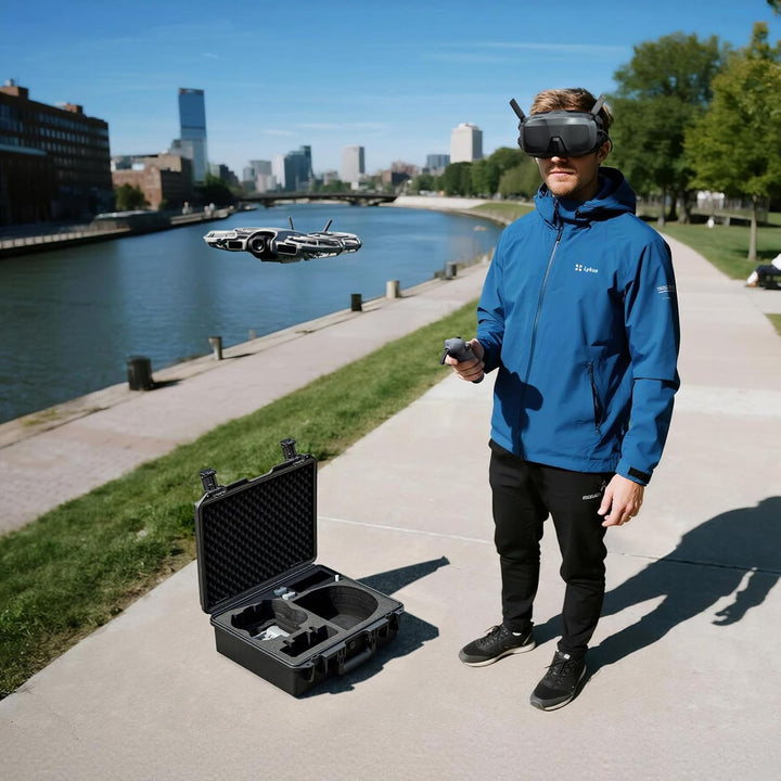 Lykus Titan N210 Koffer für DJI Neo 2, Goggles N3/3, RC Motion3/FPV RC | NUR KOFFER, Passend für Mot