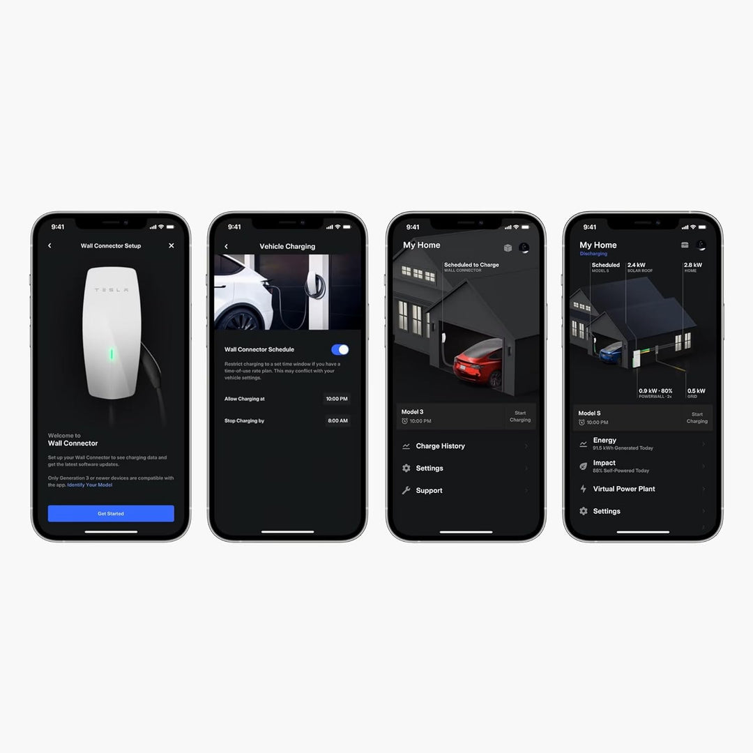 Tesla Wall Connector | Type 2 | Compatible with All EVs | Single Phase and Three Phase | Up to 22 kW