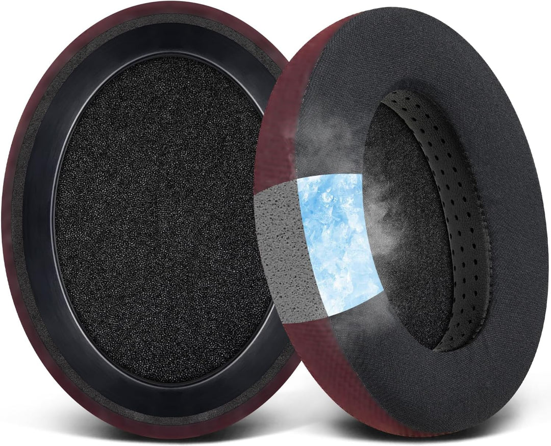 SOULWIT Kühlgel Ersatz Ohrpolster für Sennheiser HD650, HD660 S, HD600, HD6XX, HD58X, HD580, HD565,