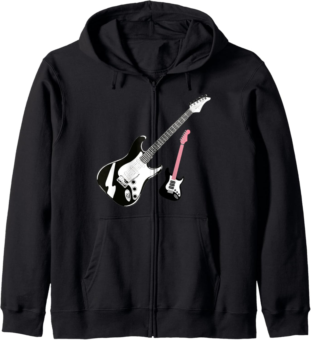 Geschenk für Gitarrenspieler Herzschlag Gitarre Kapuzenjacke
