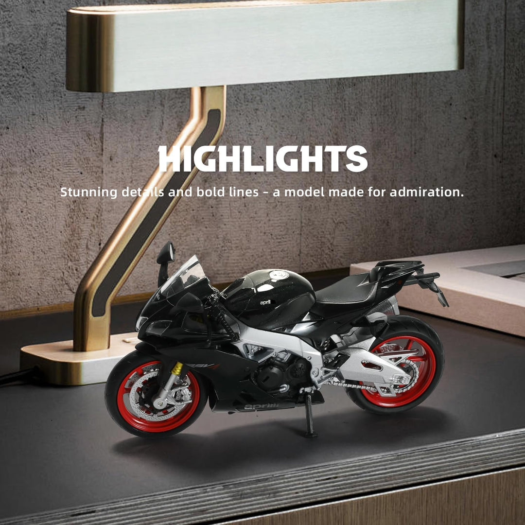 Motorrad Spielzeug für Kinder 1:12, Legierung Mini Motorcycle Modell Kompatibel für Aprilia RSVA RR1