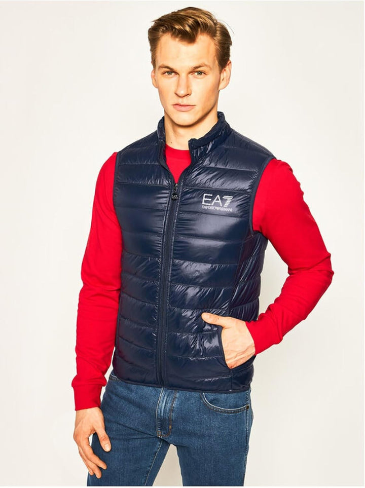 Emporio Armani Herren Train Core Daunenweste Daunenweste (1er Pack) XL Blau, XL Blau