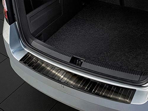 Ladekantenschutz aus Edelstahl in anthrazit mit 3D Abkantung passend für Skoda Fabia III Combi ab 20