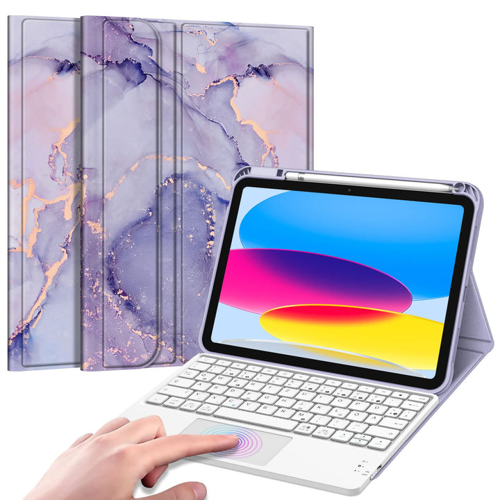 Fintie Tastatur Hülle für iPad 10. Generation 2022, iPad 10 Generation Hülle mit magnetisch Abnehmba