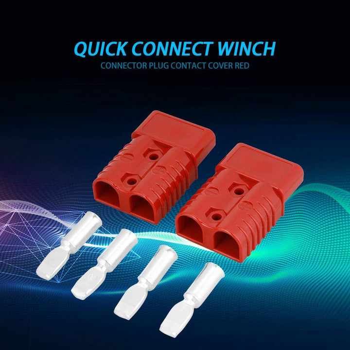 Schnellkupplungsstecker, 2 Stück 175A 600V Rote Batterie Schnellverbindungs Stecker Elektrokabel Sch
