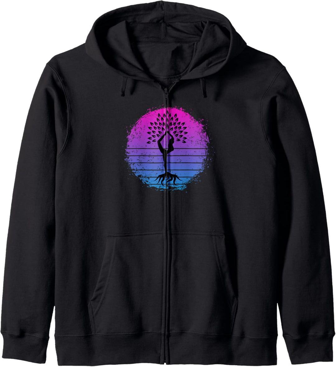 Bisexueller Spiritueller Bi Pride Boho Yoga Baum Wurzeln Kapuzenjacke