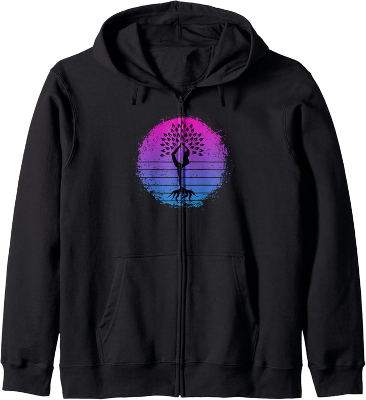 Bisexueller Spiritueller Bi Pride Boho Yoga Baum Wurzeln Kapuzenjacke
