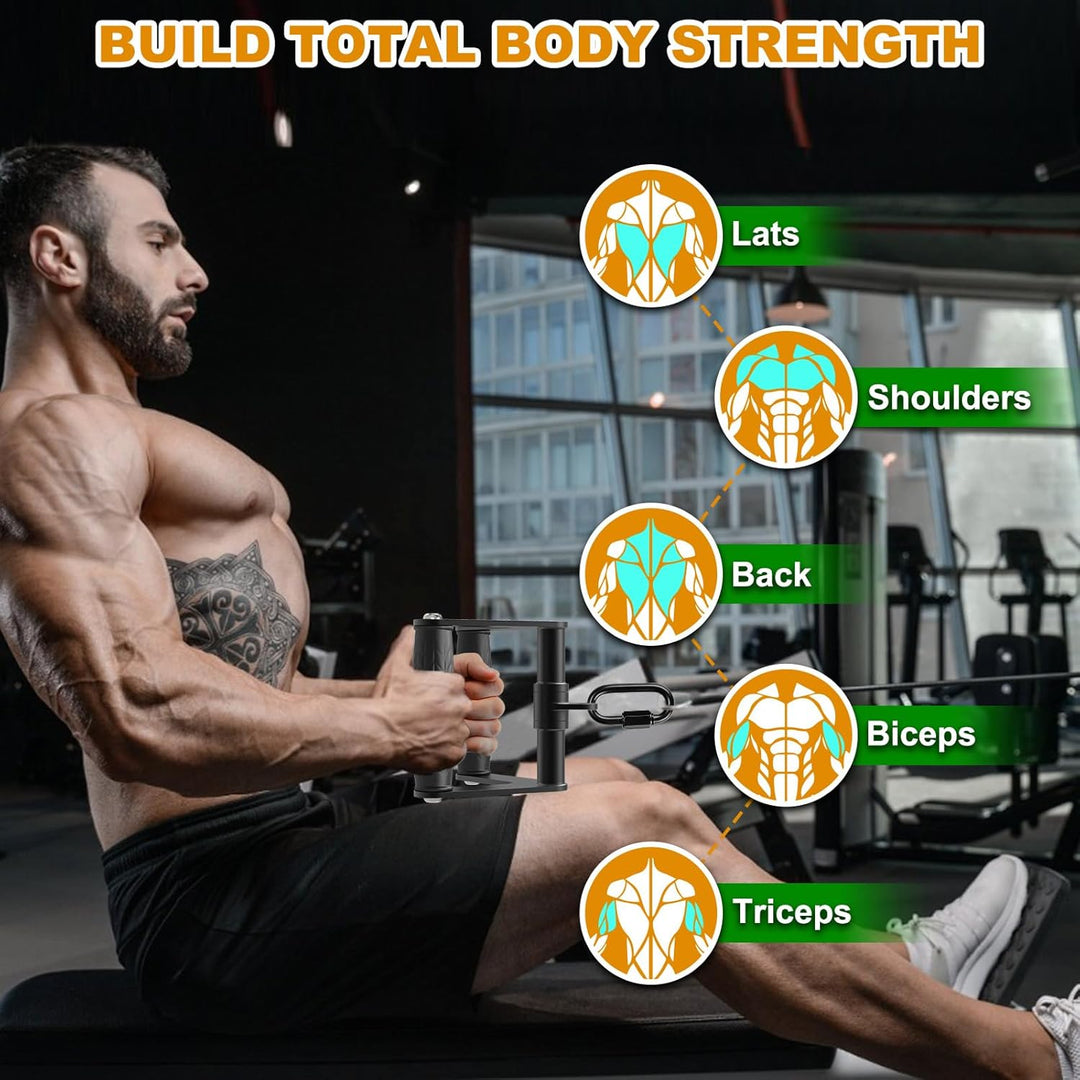 Kipika Tricep Pull Down Attachment, Cable Machine Accessories for Home Gym, Cable Machine Attachment