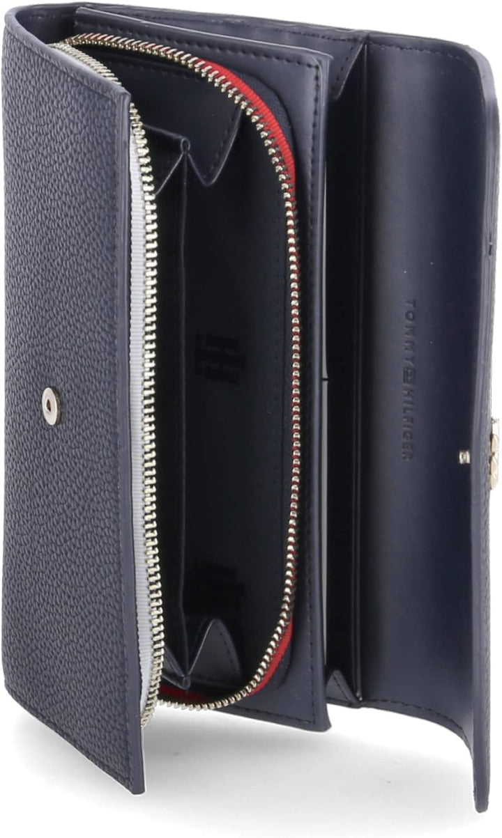 Tommy Hilfiger Damen Th Element Lrg Flap Wallet Corp, Blau, Einheitsgrösse, Acc Desert Sky Corporate