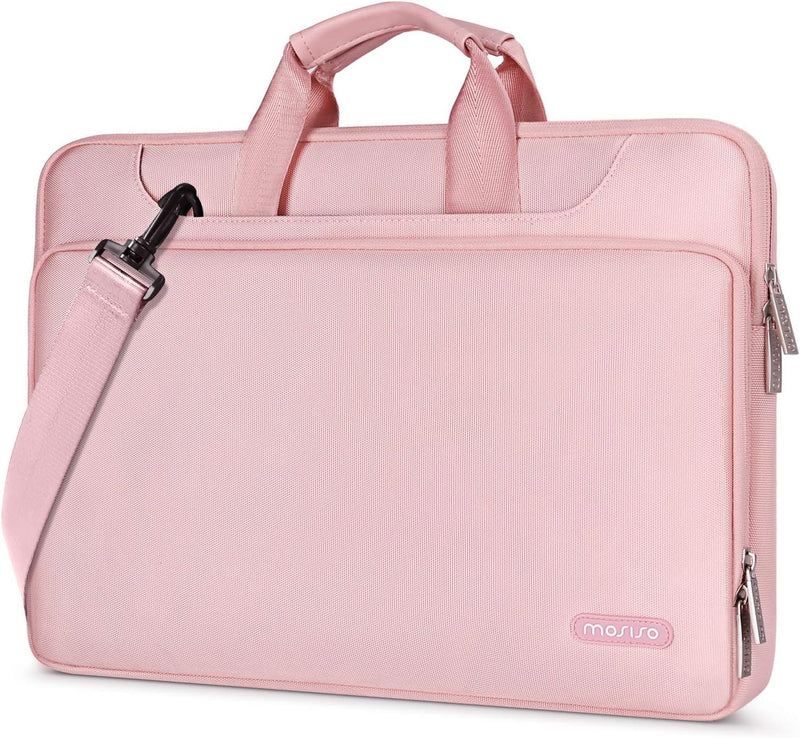 MOSISO 360 Schutz Laptop Schultertasche Kompatibel mit MacBook Air 15 Zoll 2023 M2 A2941/Pro 16 2023